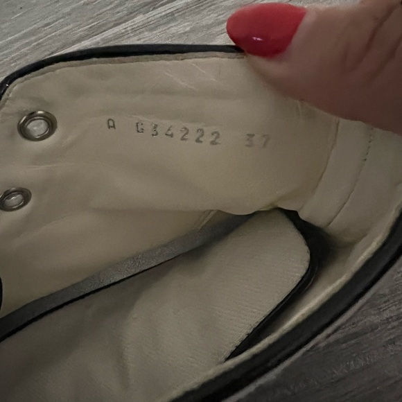 Chanel Fabric High Top Sneakers Sz 37 Authentic - Picture 8 of 9